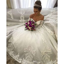 Vestidos Vintage Dubai Dubai Sweetheart Off Lefters Dresses Boho Country Lace Depliques Dress Bridals 0430