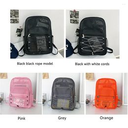 Backpack Mesh Fitness Bag Comfortable Shoulder Strap Training High-Capacity Breathable Wear-resistant For Commuting Swimming