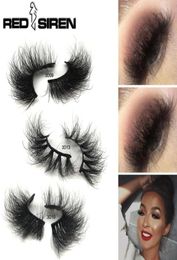 False Eyelashes Mink Lashes 25mm 3D Fluffy Messy Handmade Reusable Natural Makeup3036350