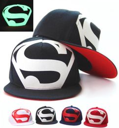 Luminous fluorescent cap superman039s hat Hip hop in the hiphop cap flat summer hat baseball cap20575093471890