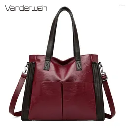 Shoulder Bags Women Soft Leather Handbag Vintage Sac A Main Female Crossbody Totes Designer Brand Large Capacity Top-Handle