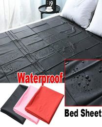 New PVC Plastic Adult Sex Bed Sheets Sexy Game Waterproof Hypoallergenic Mattress Cover Full Queen King Bedding Sheets C10262952405