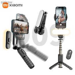 Selfie Monopods Novo 360 Rotativo Selfie Stick Smartphone Tripé portátil e dobrável Mini Stick com bastão de selfie iluminado WX
