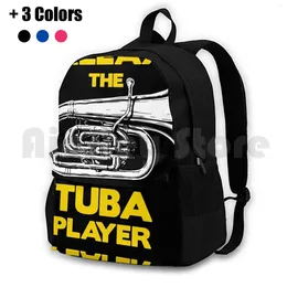 Backpack Fun Brass Band Marching Design Relax The Tuba Is Here Outdoor Hiking Waterproof Camping Travel Player