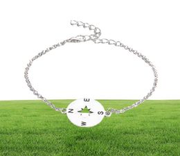 2 Style Bohemian Hollow Arrow Compass Beads Chain Silver Multilayer Bracelet Women Exquisite Charm Jewellery Gift9560259