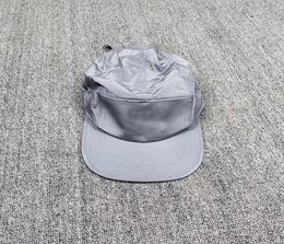 Stone Pirates 19ss Polychromatic Metal nylon flat top and flat brim hat Reflective pleated washed fabric7381497