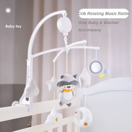 Cartoon Baby Crib Mobiles Rattles Music Educational Toys Bed Bell Carousel for Cots Infant Baby Toys 0-12 Months for Newborns LJ201113 202J