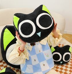 Cartoon Little Black War Chronicle Doll Cute Pillow Cartoon Cat Plush Toy for Girlfriend's Birthday Children's Gift Wholesale