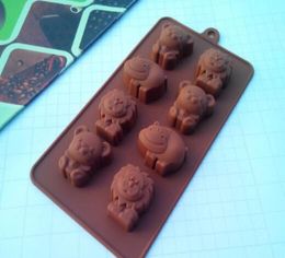 Fashion Hippo Lion Bear Shape Silicone Mold Jelly Chocolate Soap Cake Decorating DIY Kitchenware Bakeware6472281