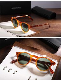 Vintage Gregory peck men women sunglasses brand designer Polarised sun glasses round glasses eyeglasses gafas de sol UV4009112932
