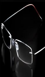 Rimless Ultra light Flexible Memory Titanium Reading Glasses Diopter 1001502002503003505527472