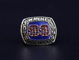 Hall Of Fame Baseball Wayne Oretzky 1978 1999 99 Football Team s Ring With wooden box set souvenir Fan Men G7110518