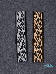 New Leopard Print Headband Scarf 472 In Ultra Length 100 Silk Handle Scarf Small Ribbon Hair Woman Bag4024489