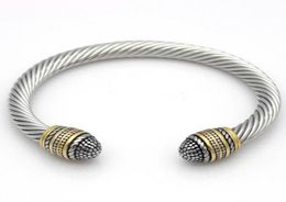 Fashion Men Women High Quality Metal Twisted Bracelet Bangles Glamour Party Prom Jewelry 2207164848815