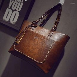 Shoulder Bags 2024 Large Capacity Women Tote Bolsos Messenger With Tassel Famous Designers Leather Handbags