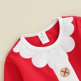 Clothing Sets Baby Santa Costume Toddler Boy Girl Christmas Outfits Long Sleeve Xmas Jacket Pants Set With Hat