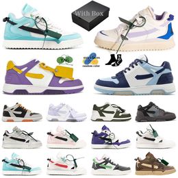 With Box Out Of Office Sneaker Designer Casual Shoes Low Tops White Vintage Distressed Leather For Walking Dhgate Mens Womens Loafers Trainers Platform Sneakers