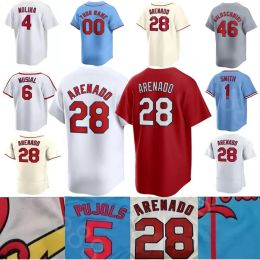 2024 Custom Cheap Baseball Jersey Walker Lars Nootbaar Nolan Arenado Stan Musial Adam Wainwright Paul Goldschmidt Albert Pujols Smith Contreras DeJong Herrera