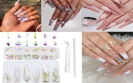 Multi Shapes Crystal Rhinestone Flatback Nail Art Decoration Manicure tool set Nail patch chiodo nails sticke1283419