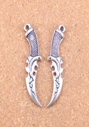 17pcs Antique Silver Bronze Plated dagger Charms Pendant DIY Necklace Bracelet Bangle Findings 5012mm5891652