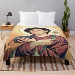 Blankets Timothee Chalamet As Jesus Throw Blanket Summer Nap Fashion Sofas Personalised Gift