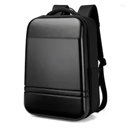 Backpack Hard Shell Men's Business Password Lock Computer Bag School Portable Waterproof Anti-theft Travel