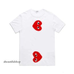 Designer Tee Mens T-Shirts Com Des Garcons Cdgs T-Shirt Invader Artist Edition White Brand New Size Women Summer Loose Oversize Tee 141