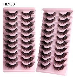 Reusable Handmade Mink False Eyelashes Naturally Soft and Delicate Multilayer Thick Curly Fake Lashes Eye End Lenghtening Strip Ey2242120