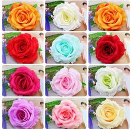 Rose head simulation flower whole Europeanstyle forest wedding wall decoration false flower matching W9226006117