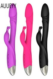 Massage Rechargeable Realistic Dildos Gspot Vibrator rabbit Wand for Women Clitoris Stimulator vibrator USB charge Sex Toys for w3000947