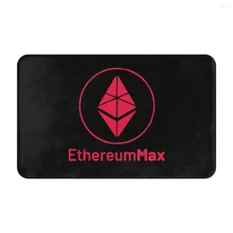 Carpets Emax Ethereum Max Token Doormat Rug Carpet Mat Footpad Bath Anti-slip Entrance Kitchen Bedroom Durable Washable Luxury