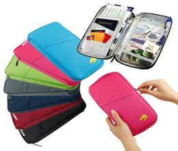 Sell Multifunctional Passport Holder Document Ticket Wallet Handbag ID Credit Card Storage Bag Travel Organiser Purse8461475