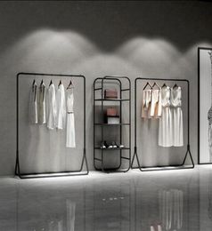 Hangers Racks Tieyi Clothing Store Display Rack Clothes Men039s And Women039s Shelf Floor Type233J4207641