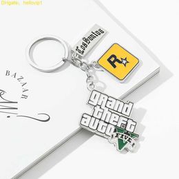 Ta 5 Oyun Keychain Grand Theft Auto 5 Keychain Erkekler için hayranlar Xbox PC Rockstar Anahip Keaver Taşıyıcı Mücevher Llaveros