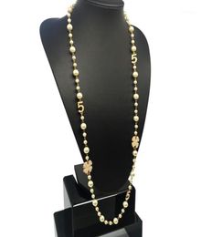 Chains 2021 CNANIYA Brand Jewellery Simulated Pearl Strand Long Necklace For Women Bijoux Femmes Collier Perles Collar PerlasBijout2458068