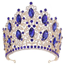 Tiaras New Arrival Princess Big Crystal Crown For Women Wedding Bridal Bride Luxury Elegant Queen Tiara Crown Hair Accessories