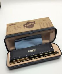 Easttop 16 Hole Chromatic Harmonica ABS Brass Comb Professional Harp Musical Instruments C Key Metal Mouth Organ7807201
