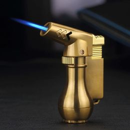 New Custom Iatable Torch Lighter Triple Jet Cigar With Cigar Knife/Refillable Butane Flame Without Gas Lighter