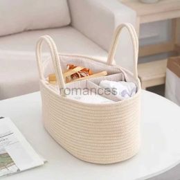 Diaper Bags Travel Portable Mommy Bag Cotton Rope Feeding Bottle Storage Handbag Multifunctional Baby Products Organiser Basket d240430