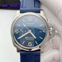 Wrist Watch Timepiece Panerai Luminor Series Swiss Watch Tough Man Leisure Calendar Luminous Diving Sports 44mm Large Diameter Men's Watch PAM01033 Blue Disc