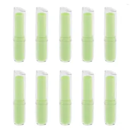 Makeup Brushes 10x Mini Empty Lip Stick Tube Container With Cap