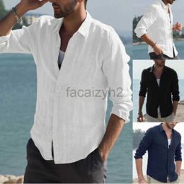 Men's T Shirts New solid color men's shirt jacket casual style cardigan youth top men's style Man Tees Polos tops