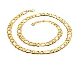 Link Luxury men039s and women039s fashion link Figaro hip hop style 18K Gold Plated Chain Necklace2641352