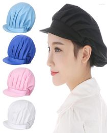 Berets Solid Work Accessories Hair Nets Chef Cap Bandage Adjustable Food Service Wear Cook Hat4607167