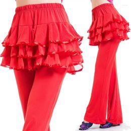 Stage Wear Women S Latin Dance Practise Performance Pants Square Skirt Ballroom Costume
