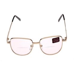 Classic Unisex Metal Frame Bifocal Reading Glasses Spectacles Reader Clear Sunglasses Eyeglass Diopter 1040 10PcsLot 2088235