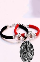 New Women Man Lucky Red Handmade Rope Bracelet Fashion Romantic Lover Couple 100 Language I Love You Projection Bracelet Gifts9057546