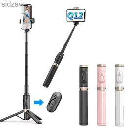 Selfie Monopods Q12 portable integrated design selfie stick with enhanced wireless remote control tripod WX