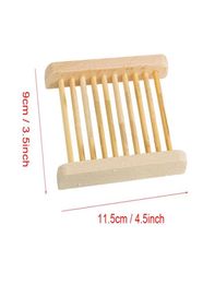 Natural Wooden Soap Dish Wooden Soap Tray Holder Creative Storage Soap Rack Plate Box Container For Bath Shower Bathroom Supplies 4135575