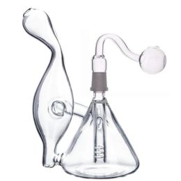 Rig oil burner Hammerhead cake glass bongs cake Vapour rig glass birthday cake line 14.4 mm joint water pipe with nail female